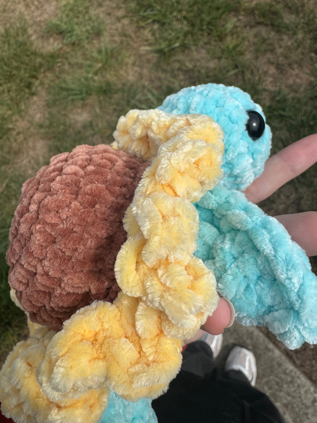 Sunflower Crochet Sea Turtle Amigurumi Plushie