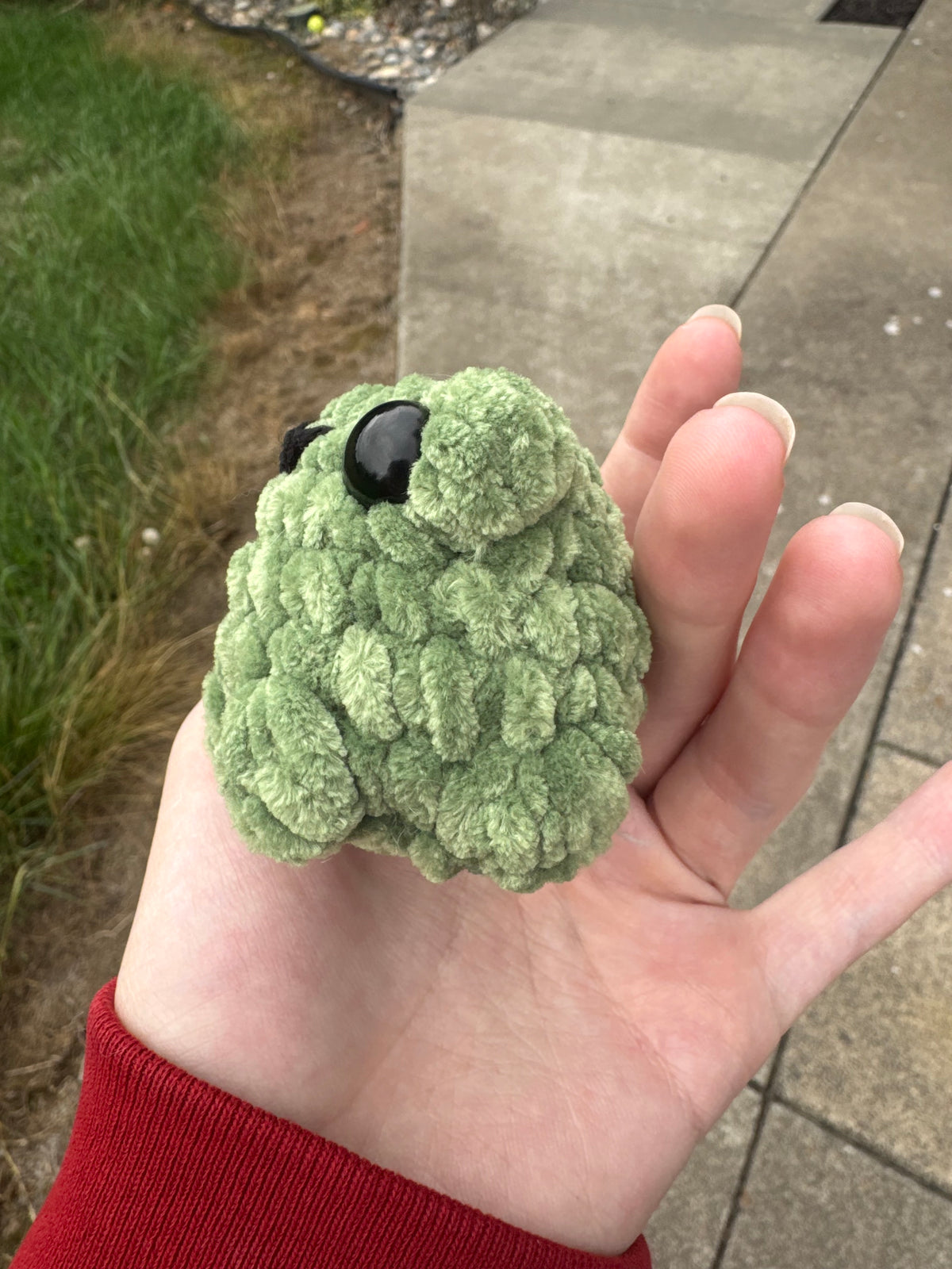 Green Frog Crochet plushie