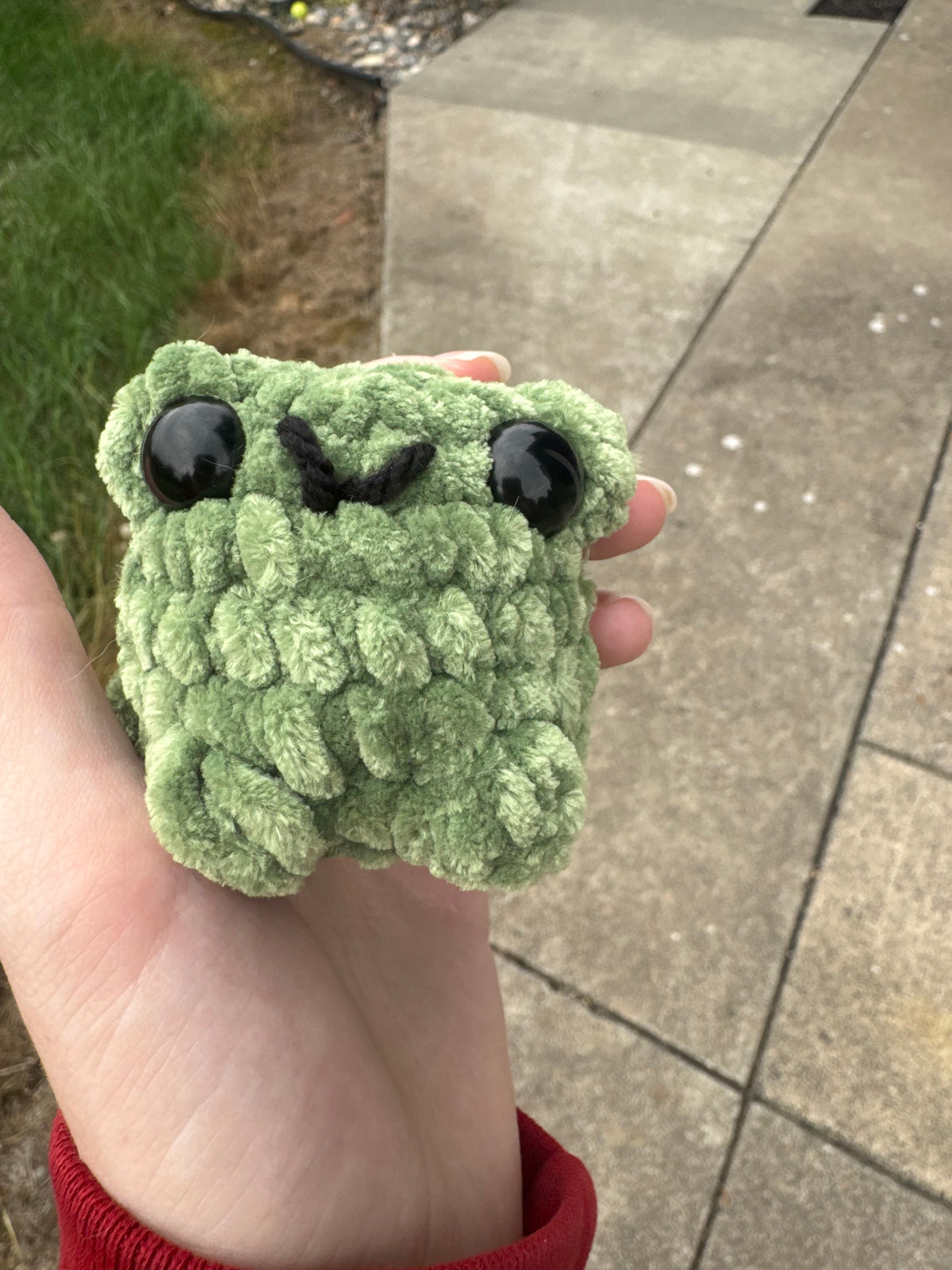 Green Frog Crochet plushie