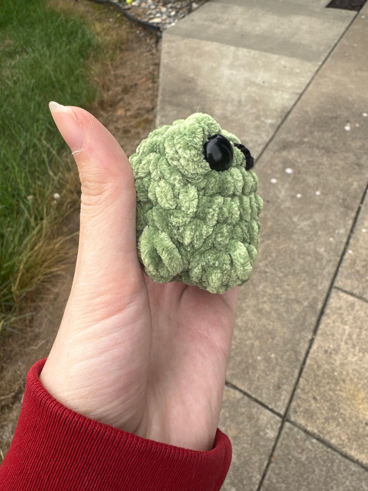 Green Frog Crochet plushie
