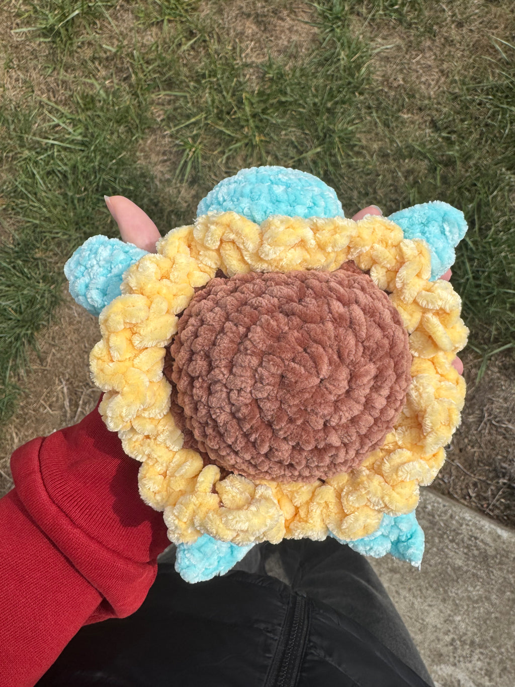 Sunflower Crochet Sea Turtle Amigurumi Plushie