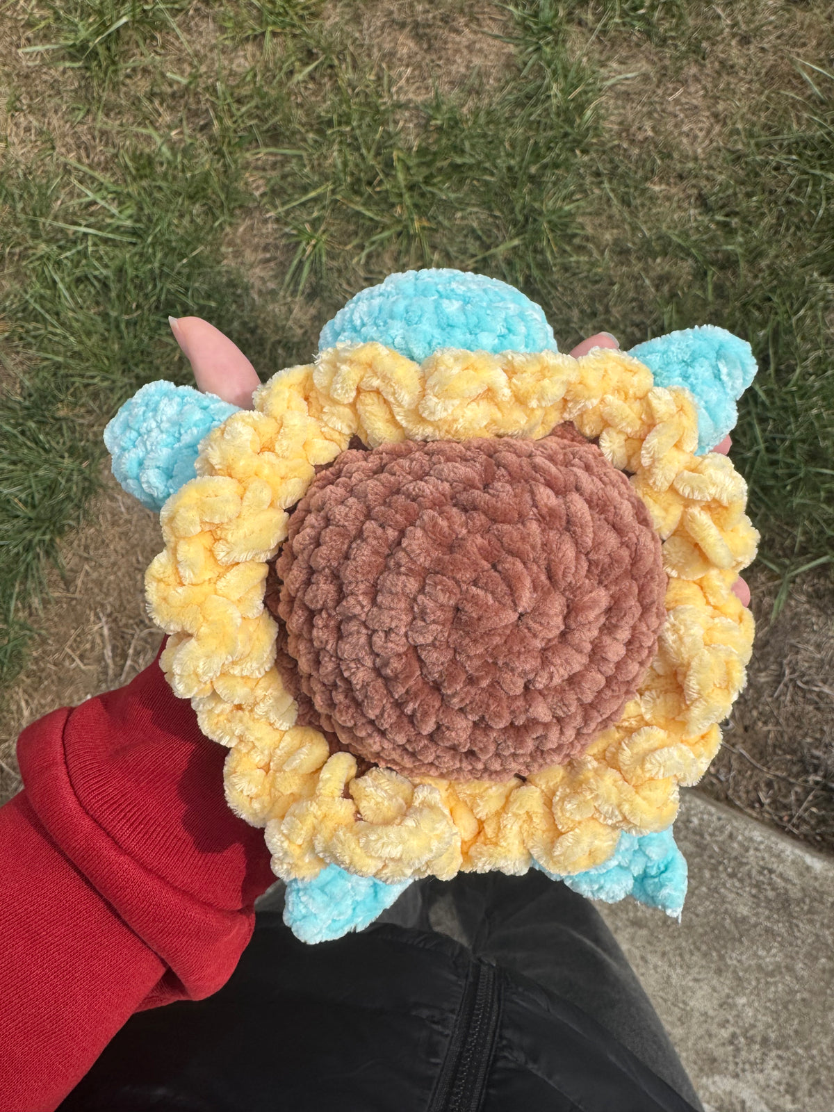 Sunflower Crochet Sea Turtle Amigurumi Plushie