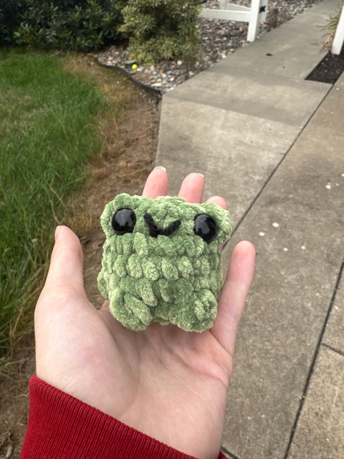 Green Frog Crochet plushie