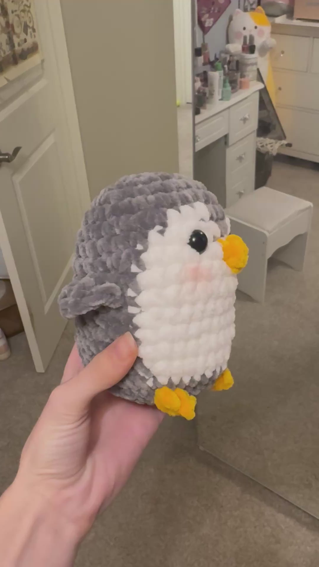 Penny the Penguin (Plain) crochet Amigurumi plushie