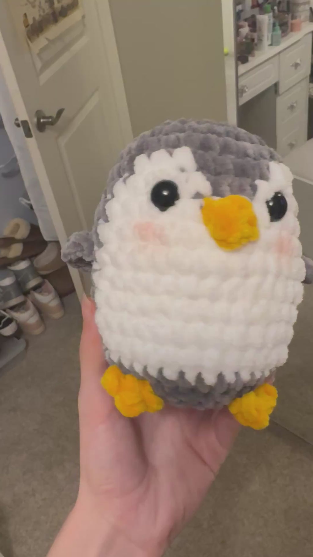 Penny the Penguin (Plain) crochet Amigurumi plushie